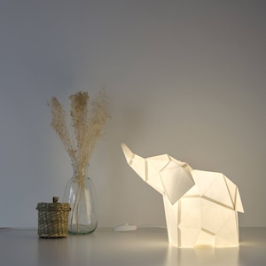 Nombre personalizado Baby Elephant LED Luz de noche, dormitorio de  niñas/guardería, bebé elefante animal noche iluminado lámpara de escritorio  de mesa