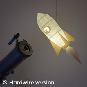 Rocket - DIY Anhänger Papierlampe | Decken Hardwire Ausführung