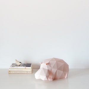 Lazy Hippo DIY Paperlamp pre-cut papercraft kit image 6