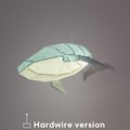 Humpback Whale DIY Pendant Paperlamp Kit - Ceiling hardwired version  ( pre-cut papercraft kit ) product logo