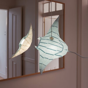 Manta Ray - DIY Pendant Paperlamp ( pre-cut papercraft kit )