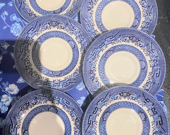 Royal Doulton Saucers Nankin  Blue And White Floral Design  Set Of 4 Saucers  Doulton /& Co   Replacement Saucers  Vintagesouthwest