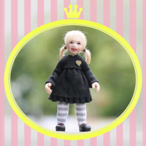 ☺︎︎ ハンドメイド  約7センチの女の子 ooak doll ✽.。.◇ OOAKdollsByEmilyChan - Etsy