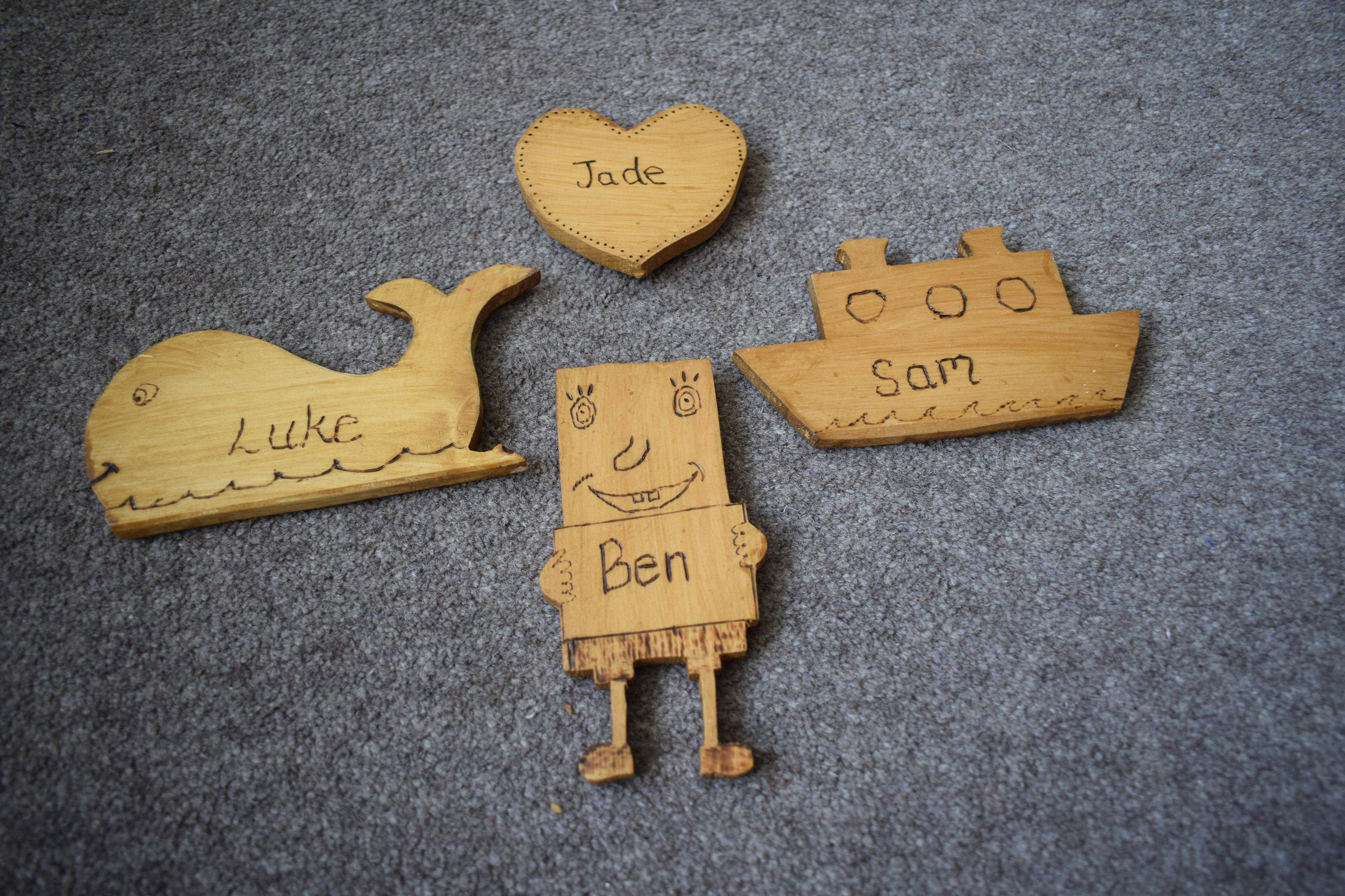 Wooden Name Plaques Etsy