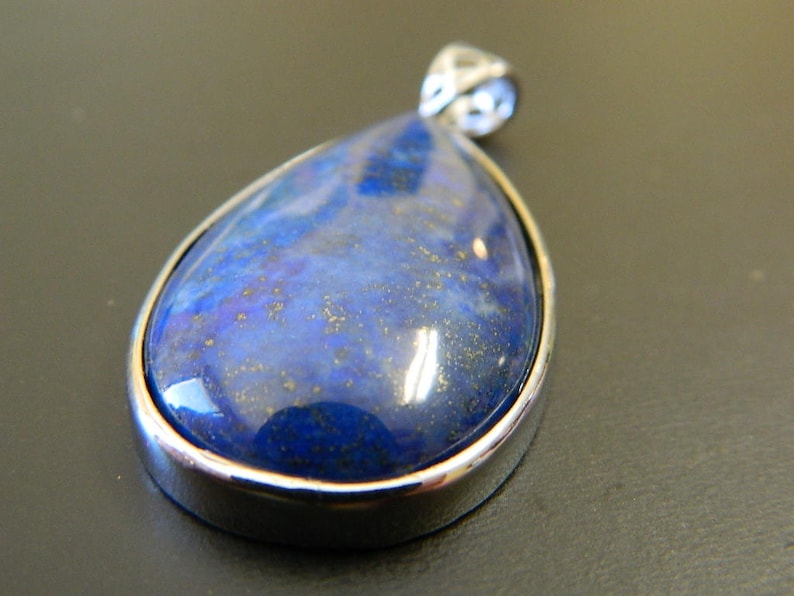 Blue Lapis Lazuli Focal Pendant Teardrop Natural Lapis Lazuli Pendant Wholesale Gemstone Pendants Teardrop Gemstone Pendant