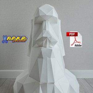 Moai Rapanui Sculpture Statue, Easter Island, DIY PDO (Pepakura) + PDF template