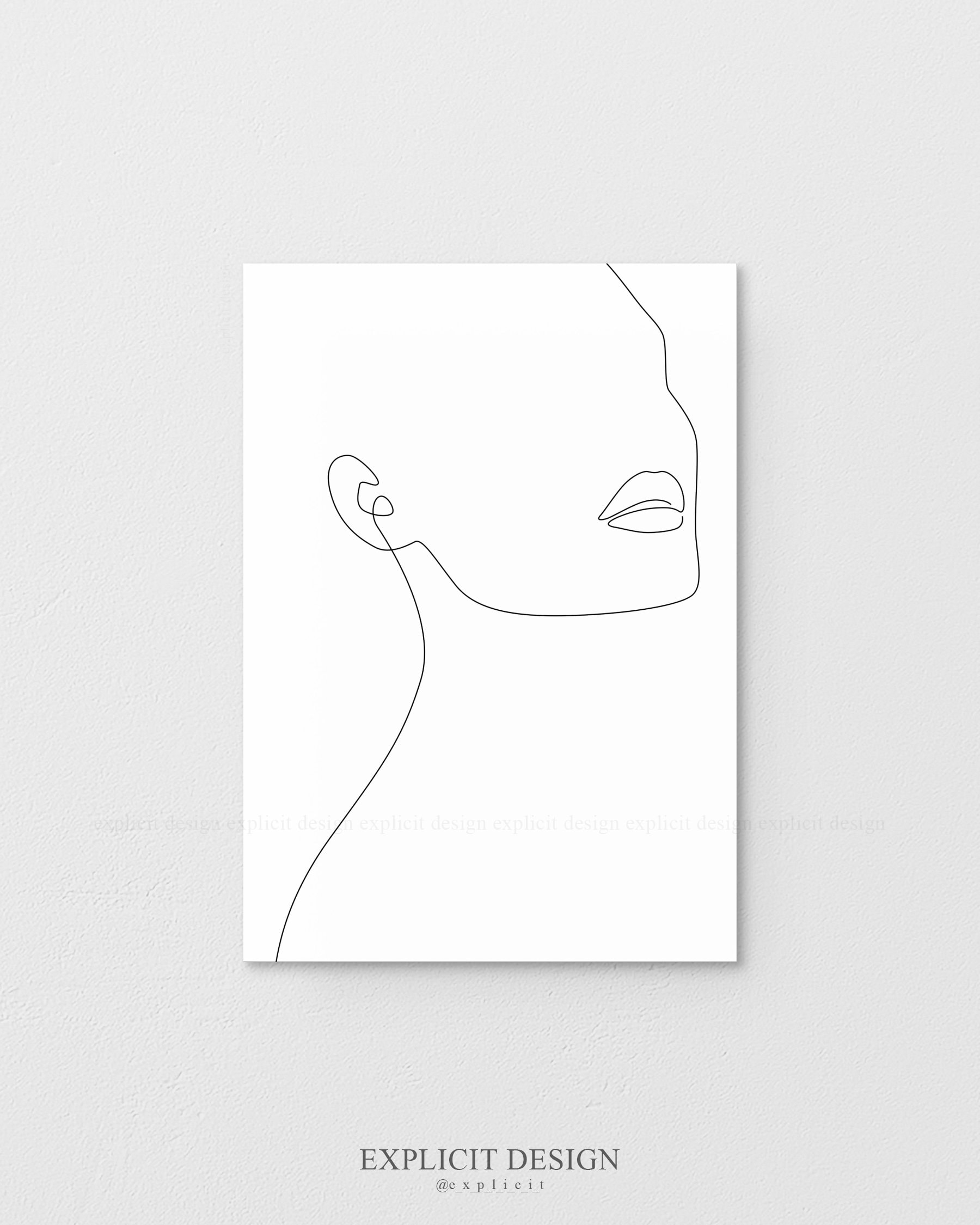 girl face outline