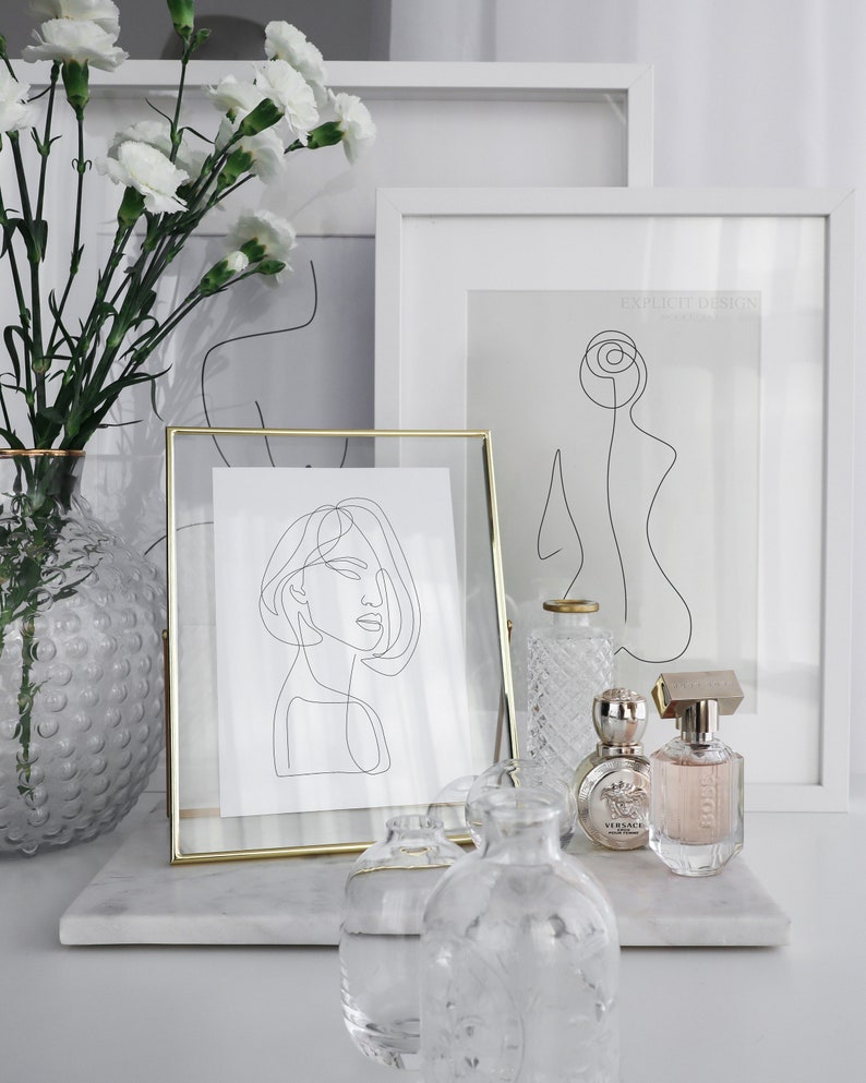 One Line Female Back Form Printable, Minimalist Nude Woman Body Figure Art, Naked Bottom Prints, Butt Illustration Poster, Digital Ass Print image 5