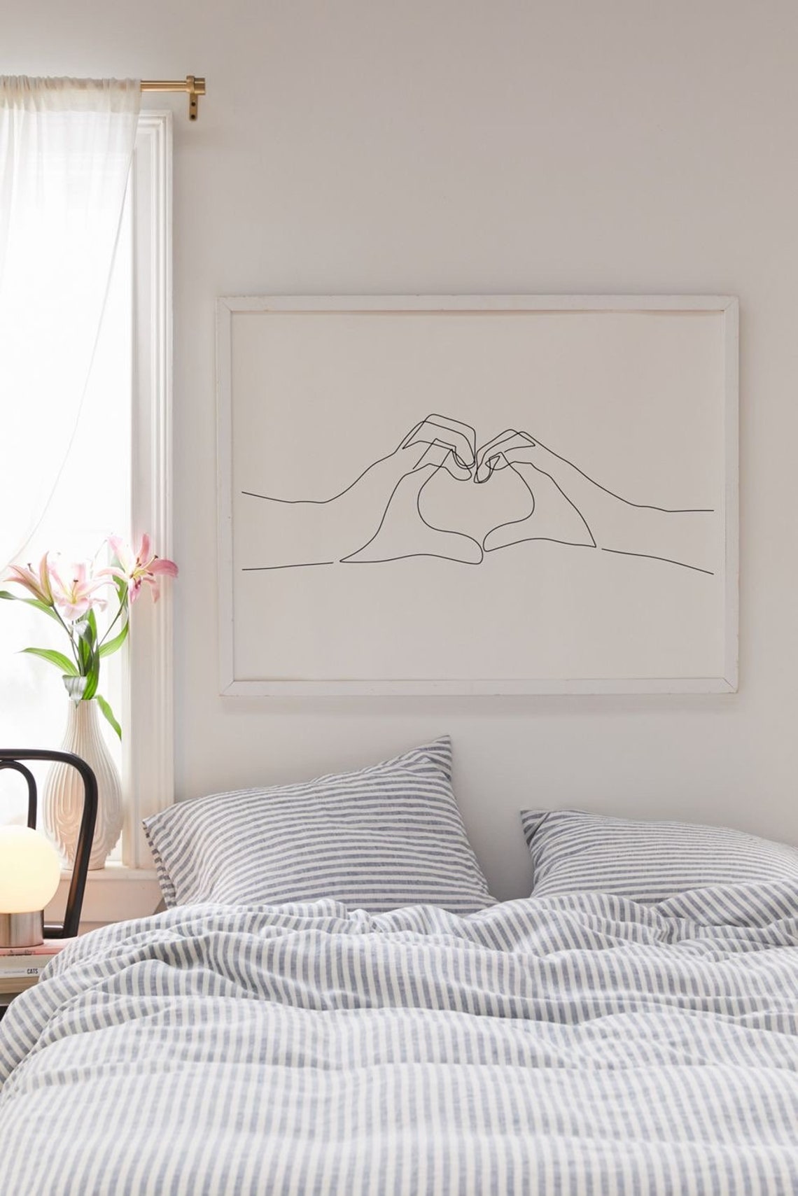 Hand Heart Printable One Line Drawing Print Love Hands - Etsy Australia