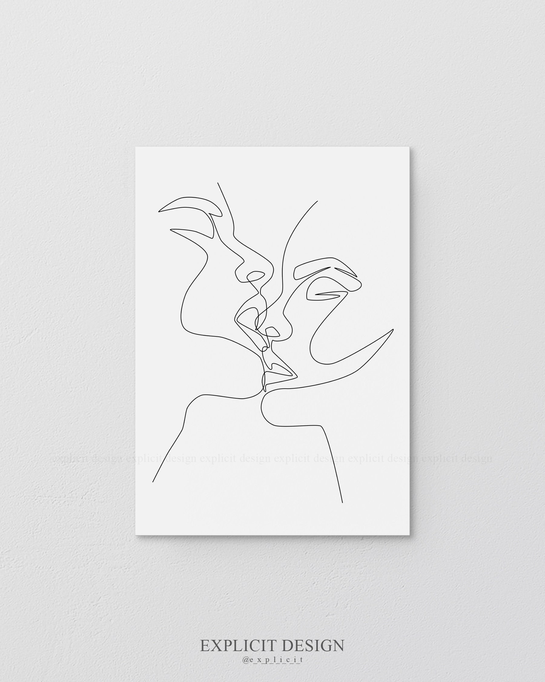 Kissing men and women line drawing - Stock Illustration [92511928] - PIXTA