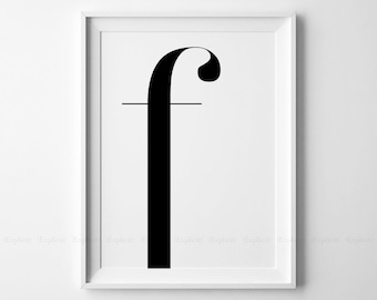 printable letter f etsy