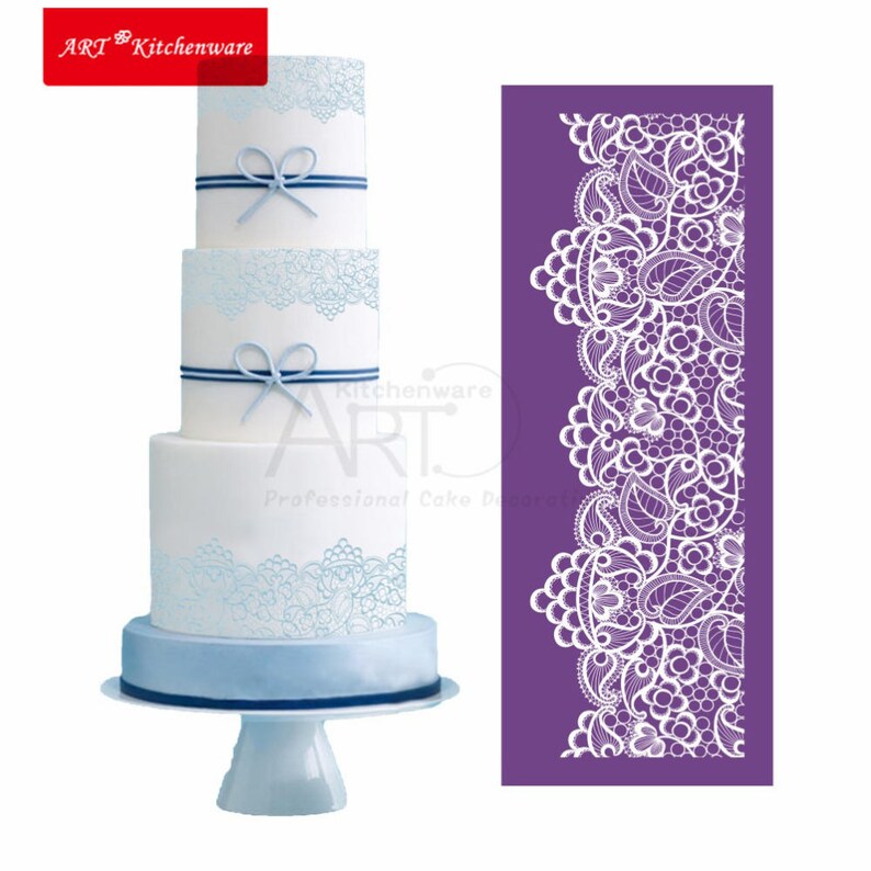 New Berry Mesh Stencil Lace Cake Stencil Template Lace Mat Diy Etsy