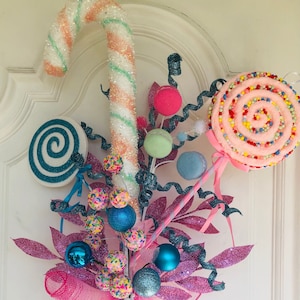 Candy Tree Topper Christmas Tree Topper Pink Tree Topper Whimsical Tree Topper Candyland Topper