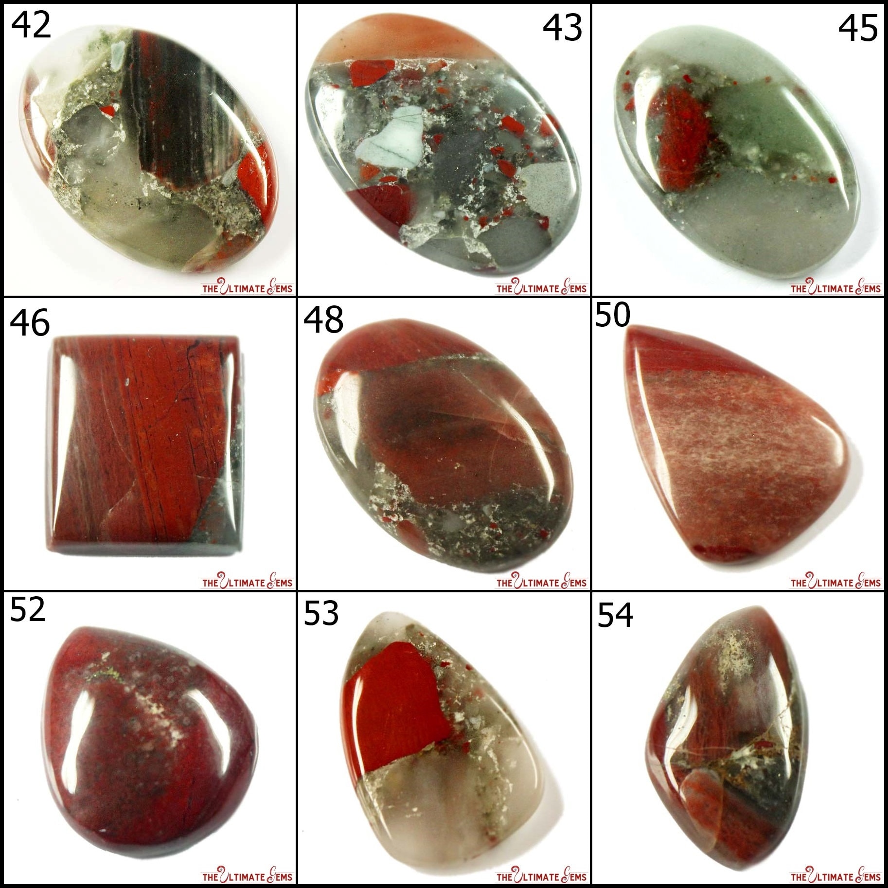 Super Quality Natural Blood Agate Cabochon Loose Gemstone Etsy