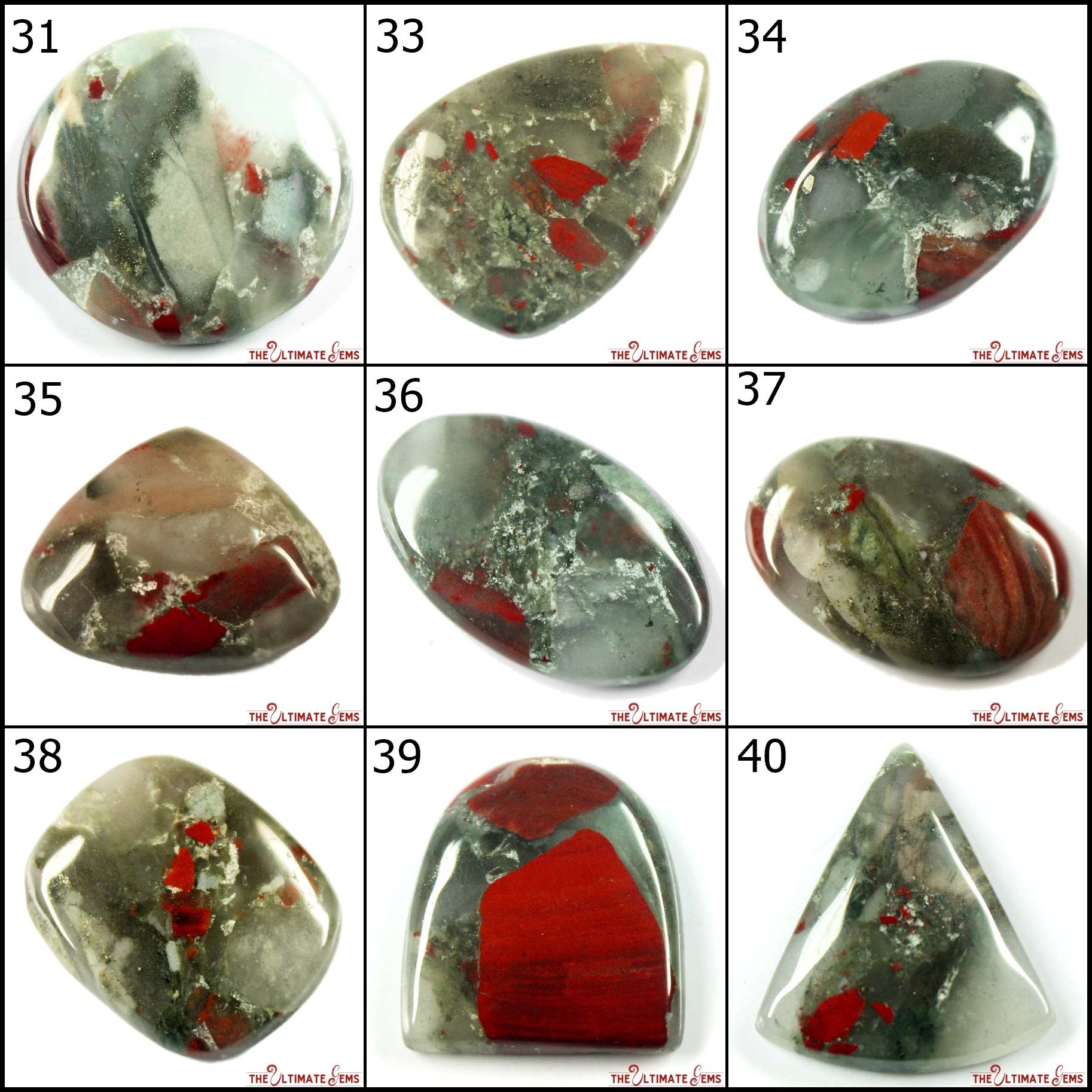 Super Quality Natural Blood Agate Cabochon Loose Gemstone Etsy