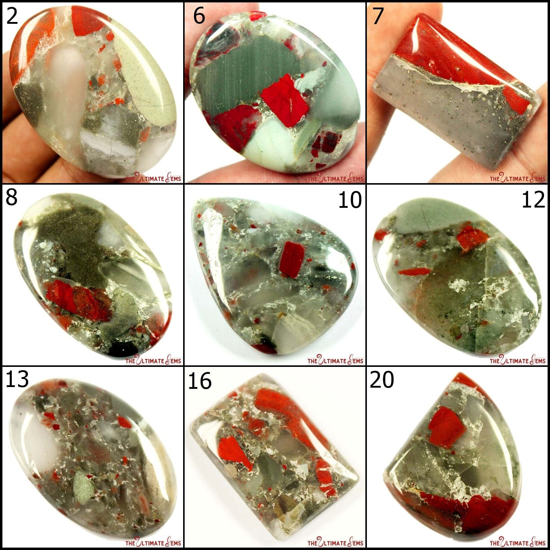 Super Quality Natural Blood Agate Cabochon Loose Gemstone Etsy