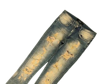Represent Destroyer Denim Sand Blast Skinny Jeans Vintage Y2k Streetwear Lgb If Six Was Nine Hysteric Glamour Tornado Mart Taille 28