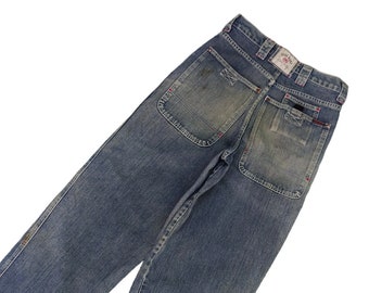 Vintage 90s JNCO Crown Jeans 34x26, Baggy Skater Denim - Etsy