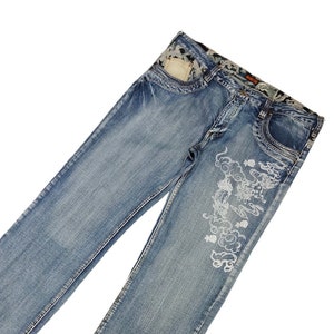 【SATIIIZ】Meck Vintage Damage Denim Pants Amazon.com: Men's Vintage Straight Fit Hip Hop Denim Pants