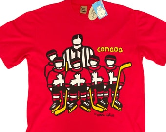 90s HOCKEY L/S Tシャツ 目玉 ロンT M ヴィンテージ s-l400.jpg