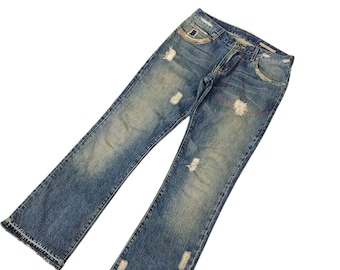 Vintage Diesel Safado Jeans W34: Slim Straight Denim, Y2K