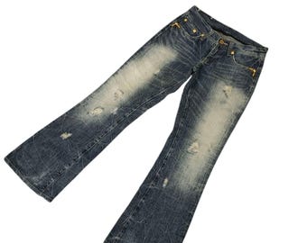 Size 31x32 Vintage Gostar De Fuga Japan Faded Flared Bootcut Jeans