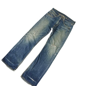 Vintage 90s Paul Smith Clawmark Distress Faded Denim Jeans Ppfm Evisu Undercover Julius Hysterics Kapital Number nine Streetwear Waist 32