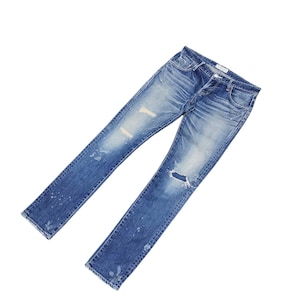 Vintage Vanquish Japan Clawmark Distress Faded Denim Jeans, Comme Des Garcons Undercover, Waist 34 image 1