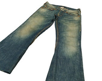 True Religion Flare Jeans: Frankie Big T, Distressed Boot Cut (W31