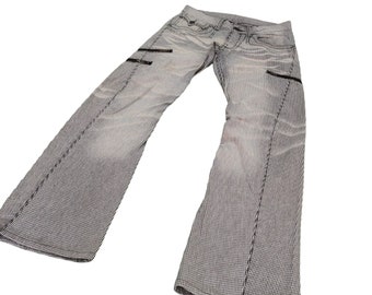 Vintage Edwin 503 Blue Trip Flare Jeans - Y2K Boot Cut Denim W31
