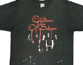 00s CHILDREN OF BODOM ヴィンテージバンドTシャツ Vintage 2004 Children of Bodom T-shirt Y2k Distress Size L - Etsy