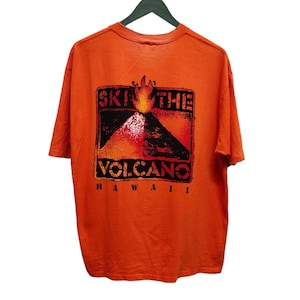 Vintage 90s Crazy Shirt Ski The Volcano Hawaii T-Shirt / Vintage Crazy Shirt / Surfing / Surf Style / Size L