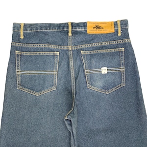 W38x32.5 Vintage Baggy Jeans Pnb Nation Clothing Wide Leg Jeans Y2k Hip Hop Streetwear Rapper Dogtown Ecko Pelle Pelle Karl Kani Waist 38