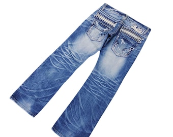 W31x30 Vintage Loose Jeans Yoshitomo Nara Lolita Clawmark Distress