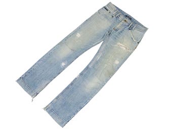 Y2K Dolce Gabbana D&G Dark Washed Blue Jeans | 2000s 00s Era Baggy
