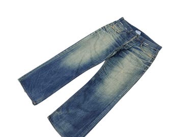 W31x30 Vintage Loose Jeans Yoshitomo Nara Lolita Clawmark Distress