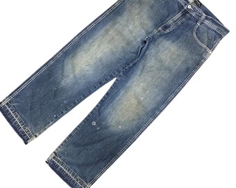 Size 34x32 Vintage Baggy Jeans L.A. GATE Wide Leg Hip Hop Y2k Jnco