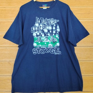 Vintage 90s The Three Stooges T Shirt / It Takes A Lot Of Balls Golf / the Three Stooges movie promo Tee / Graphic tees / Size XL