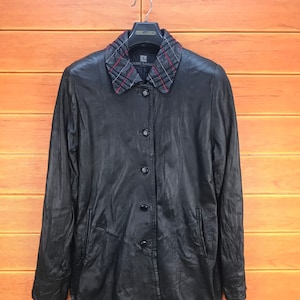 Vintage PIERRE BALMAIN PARIS Woman Leather Jacket / Size L