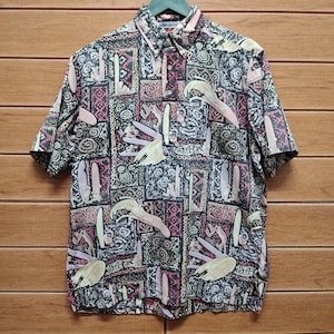 Vintage Mickey Mouse X Reyn Spooner X Takeo Kikuchi Hawaiian Shirt / Reverse Print / Size S