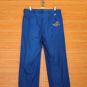 S33x26,5 Vintage 90s Jc De Castelbajac Tom & Jerry Pant / Jean Charles De Castelbajac / Made In Italy / 1998 Turner Entertainment / Talia 33