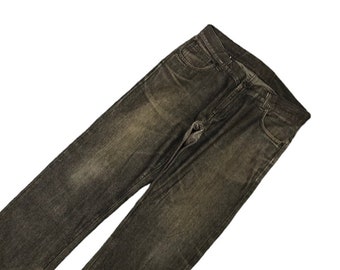 2003 Quartiere Giappone Narrow-2 Distress Denim Pantaloni Vintage Y2k Streetwear Lgb Se Sei Erano Nove Glamour Isterico Tornado Mart Vita 32