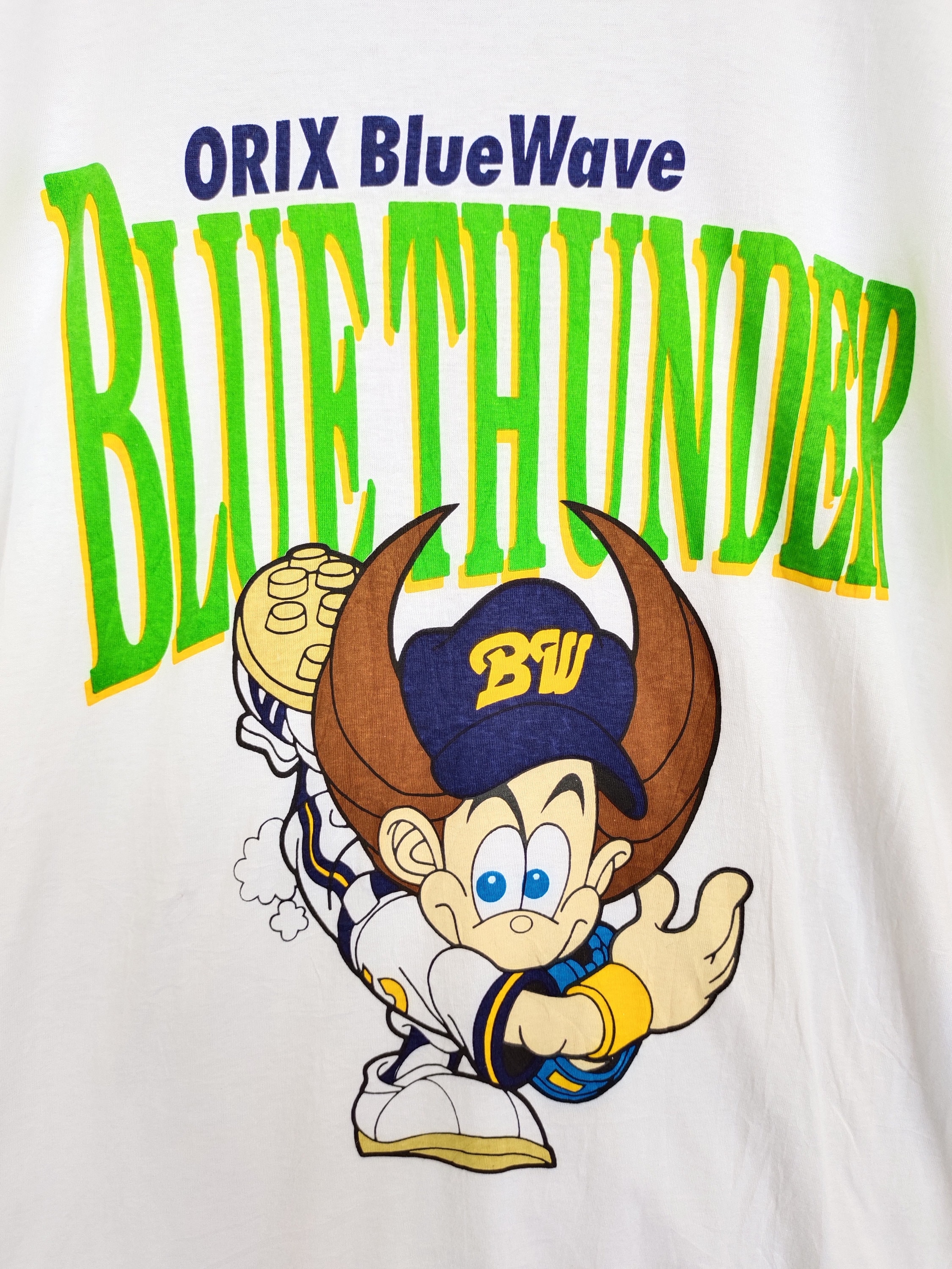 Vintage 90s Orix Blue Wave Baseball T-shirt - Japan Made Size M - Etsy