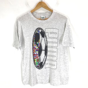 Vintage PUMA Big Logo Spell Out Made In Usa T-Shirt Medium Size