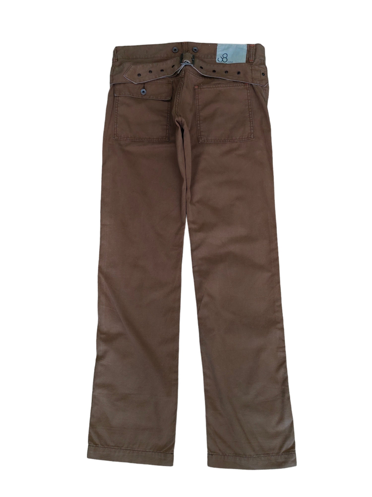 Vintage Johnbull Workwear Pants - Buckle Back Cotton Trousers (W34