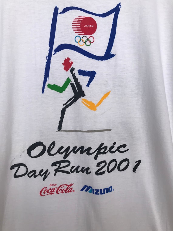 Buy Vintage Olympic Day Run 2001 Coca-cola Mizuno T-shirt / Promo