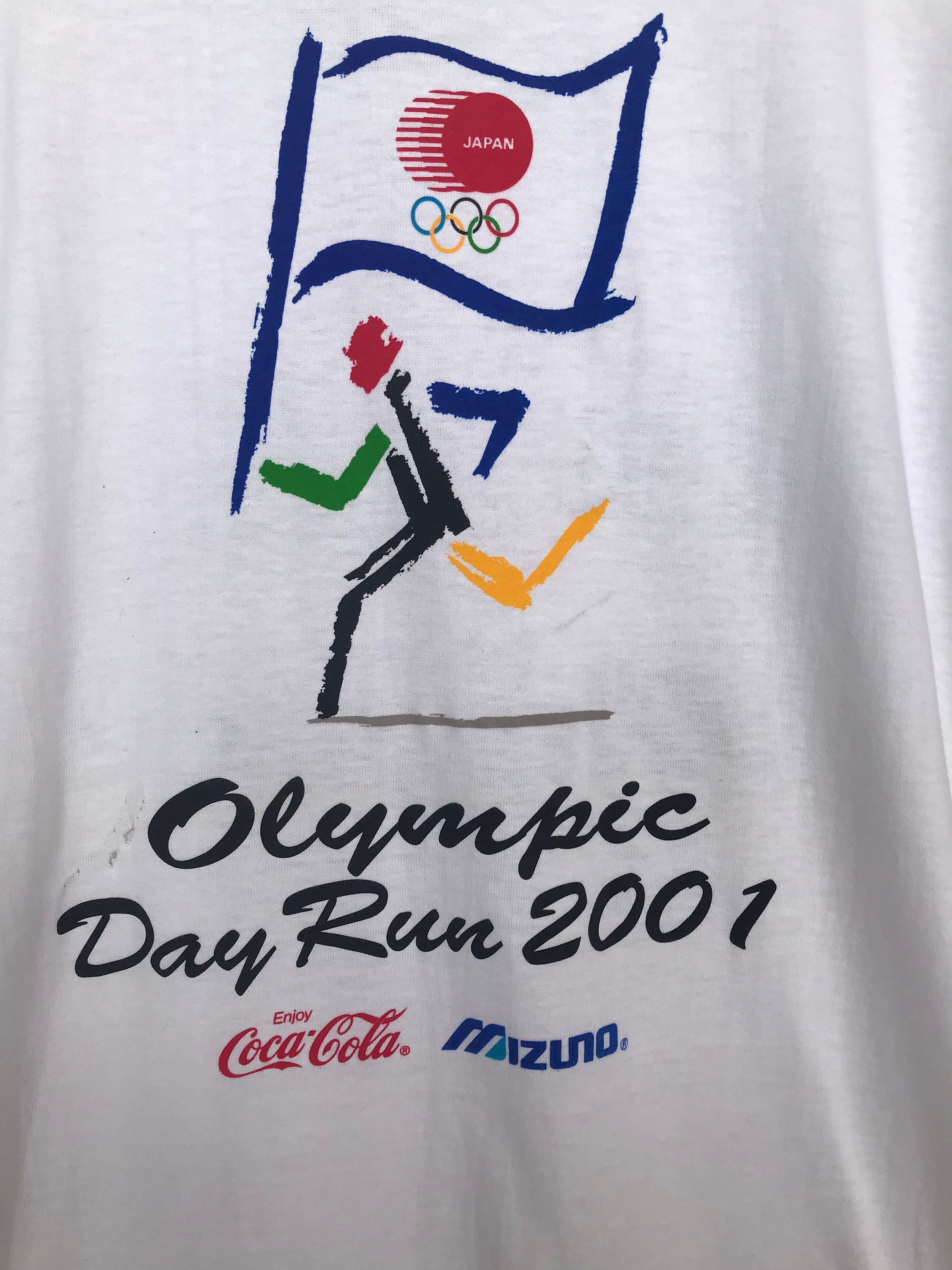 Buy Vintage Olympic Day Run 2001 Coca-cola Mizuno T-shirt / Promo