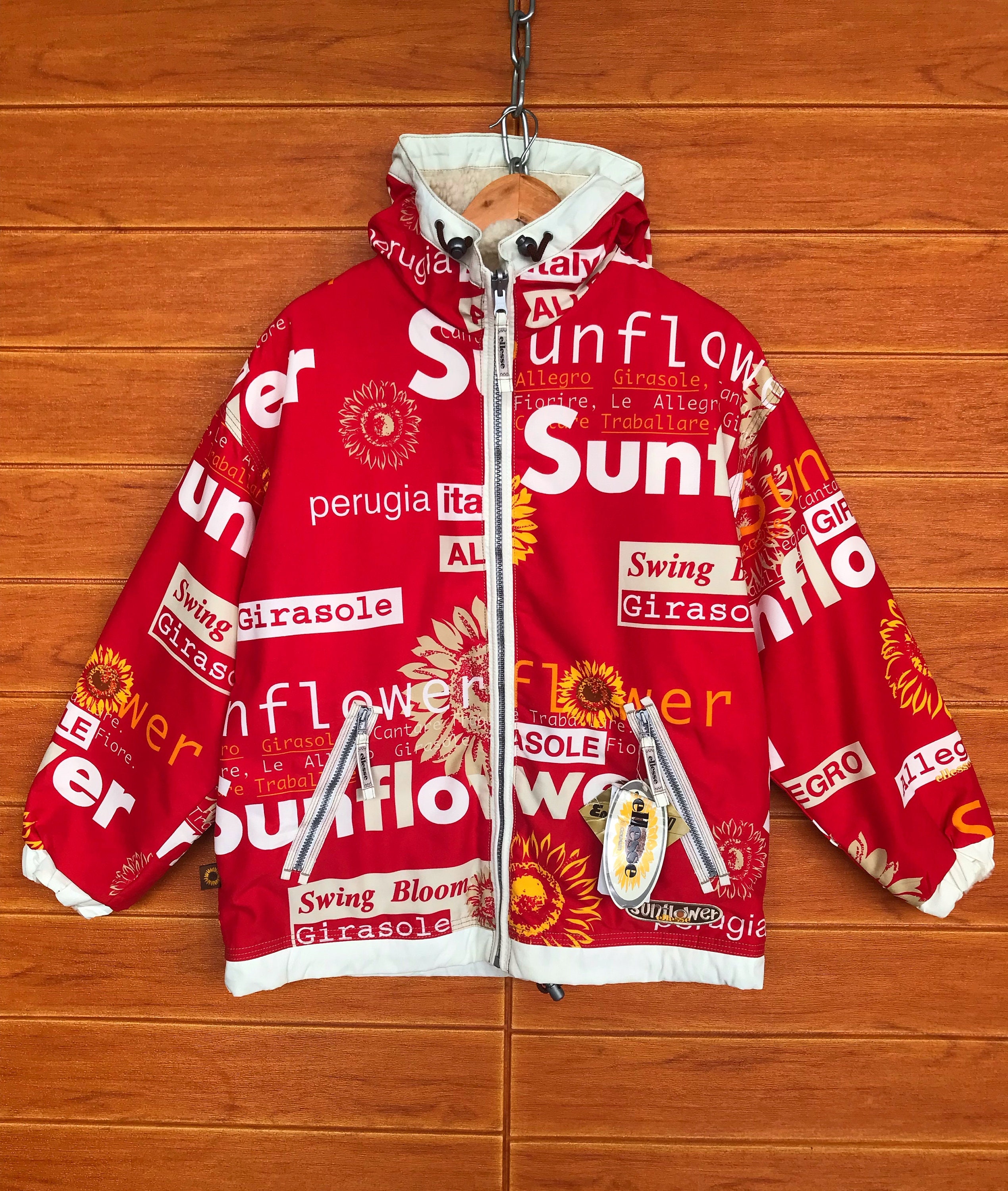 Vintage 90s ELLESSE SUNFLOWER 