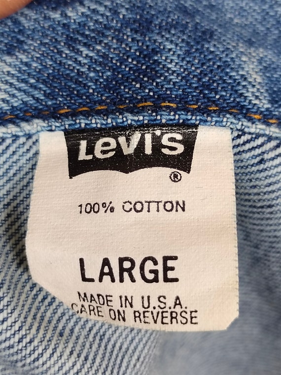 Vintage 1992 LEVIS Denim Trucker Jacket - Size L - Made in USA - Etsy