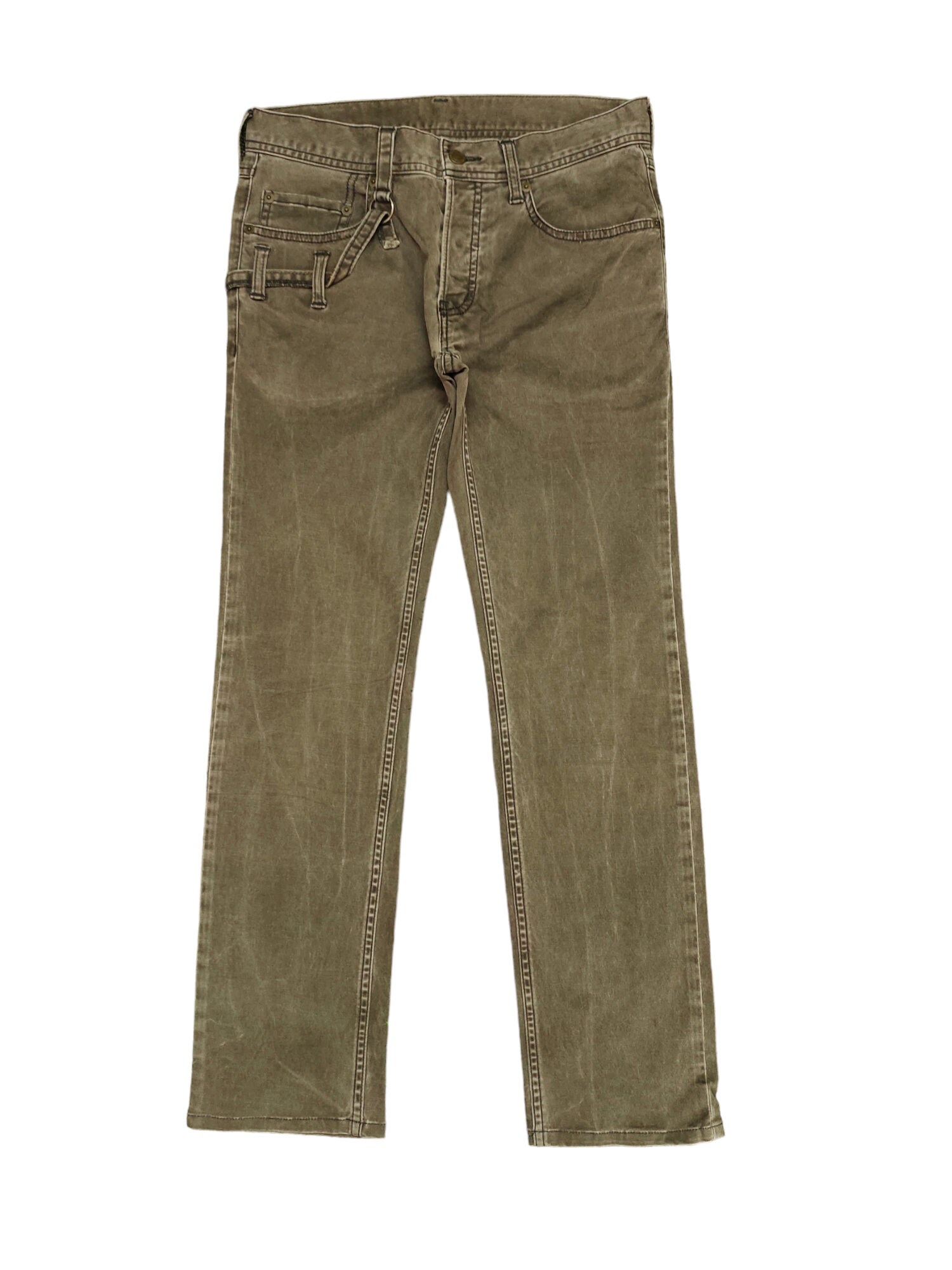 W30x28 Difference Rupert Japan Waxed Faded Denim Pants